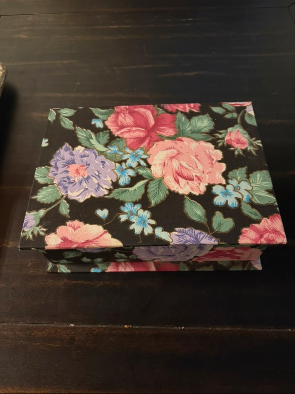 Vintage Floral Jewelry Box